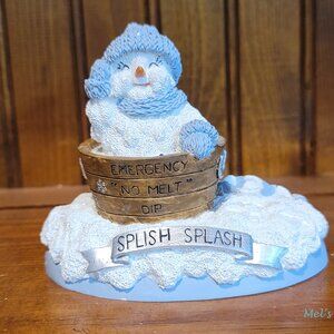 Snow Buddies "Splish Splash" Snowman Christmas Figurine from The Encore Group